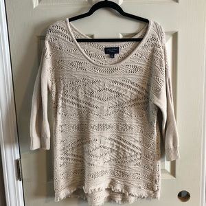 American Eagle cream knit sweater